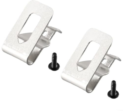 Juego de ganchos de clip para cinturón para taladro de 18 V 20 V, herramientas eléctricas compatibles con DCD980, DCD785C2, DCD780C2, DCD740C1 Construcción 2 piezas