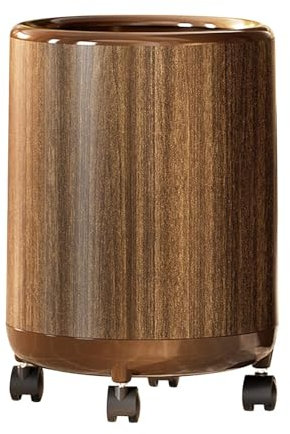 LOVIVER Poubelle de cuisine décorative en imitation bois pour cuisine, vanité, bureau, toilettes, 12l 23cmx34cm