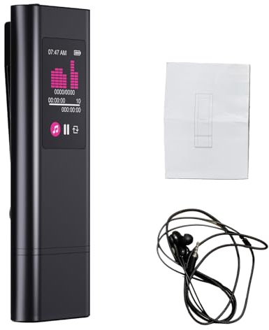 16GB Digital Voice Recorder, Voice Activated Recorder with Portable Back Clamp, Wearable Audio Recording Device with USB Connectivity for Non Hands Operation (128G)