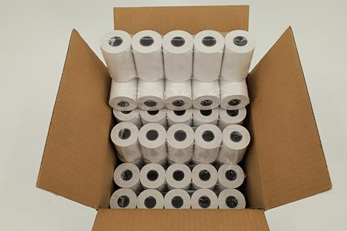 INKAPACK Thermorollen, 57/36/12 mm, 15 Meter Länge, 50 Rollen pro Karton, BPA-frei, Thermopapier für Kassensysteme
