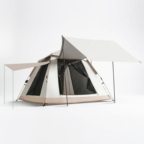 predolo Tienda Campaña Hinchable, Carpa Camping Automática, Tienda Cocina Camping, para 3-8, Beige, Beige, 210 * 210 * 145CM (3-4 Personas)