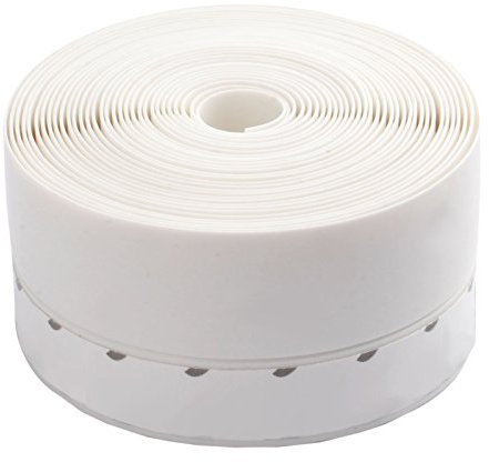 Mtsooning 5M Draft Excluder Strip,Silicone Seal Door Strip Bottom Tape | 45mm Wide Soundproof Weather for Glass Shower, Window and Door