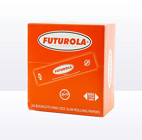 Futurola Orange King Size Slim Papers aus Amsterdam 1 Box (50 Heftchen)