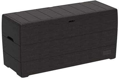 Duramax Baúl PVC, Color marrón, con 270L de capacidad, óptimo para el Almacenamiento de Utensilios