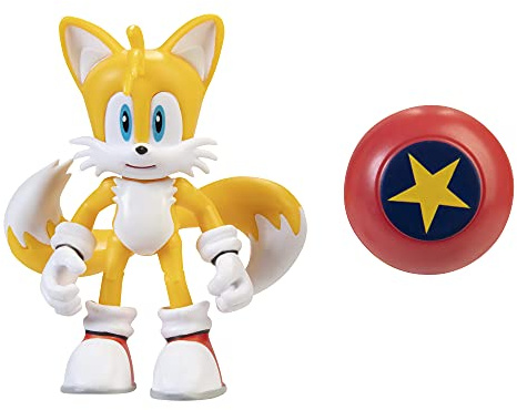 Sonic Figuren, 10 cm, Modern Tails w/Star Spring- Wave 4