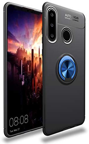 SORAKA Hülle für Huawei P30 Lite mit Ringständer Weiches TPU Ultradünn Schutzhülle Huawei P30 Lite mit Metallplatte für Handyhalterung Auto KFZ Magnet