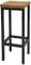 1 BestLoft Barhocker New York Handmade Industriedesign Loft Stahl Holz Eiche massiv (Hell, 90cm)