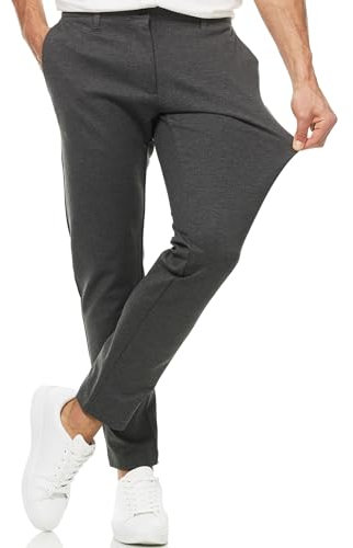 Indicode Hommes Rodekro Pants | Pantalons de Performance Hommes Charcoal Mix 33/30