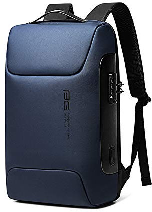FANDARE Grand sac à dos pour ordinateur portable avec port de charge USB - Étanche - Pour homme et femme - Convient pour ordinateur portable de 15,6, bleu, L