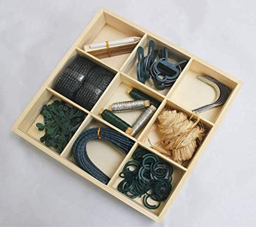 Marco Paul Gardening Tool Kit 126-Piece Garden Accessory Set with Wooden Tool Box Organizer Box Garden Tool Set, for Women Tools and Equipment Dad Garden Tools for Gardening