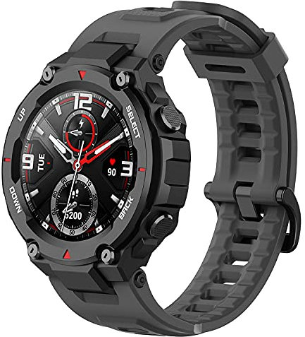 Braleto Cinturino in Silicone Compatibile per Amazfit T-Rex PRO Bracciale Compatibile per Amazfit T-Rex/T-Rex PRO (Grigio)