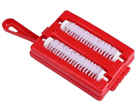 Ayrsjcl Krümelinbürste Doppelbürste Handheld Teppich Kehrmaschine Krümel Schmutz Pinselreiniger Sammler