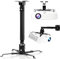 DAWASAPAT 3-in-1 Projector Mount Wall/Ceiling Projection Bracket, Universal Height Adjustable Hanging Mount Bracket Holder with Extension Pole for Home and Office Projector