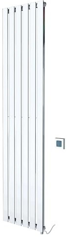 King Chrome 800w Electric Designer Radiator Thermostatic Vertical Heater 440mm (w) x 1850mm (h)
