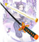 ZTKECO 100cm Épées en Bois pour Adultes, Demon Slayer Cosplay Kochou Shinobu, Katana D'anime Japonais, 75cm (Size : Kochou Shinobu-100cm(39in))