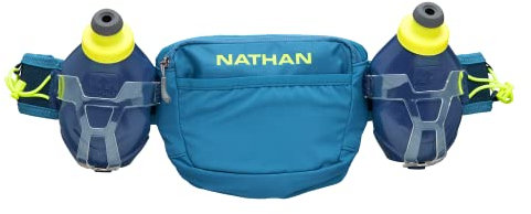 Nathan Unisex Trail Mix Plus 3.0 Reisezubehör-Geldgürtel, Blau/Sicherheitsgelb