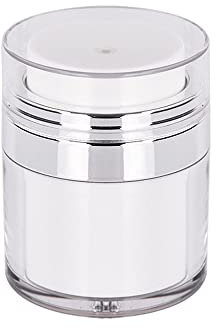 Szaerfa Pot à crème sous vide,récipient cosmétique à pompe sans air, boîte de crème à pression rechargeable,flacons de voyage pour le maquillage et les soins de la peau (30ml)