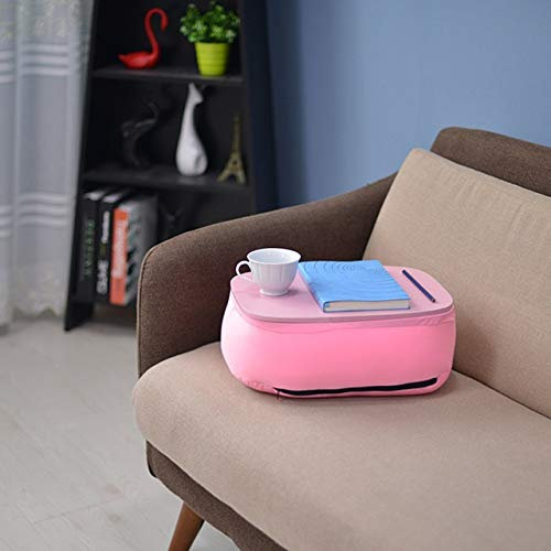 ADITAM N/A Multifunktionaler tragbarer Notebook-Computer-Ständer, Mini-Tisch mit Kissen, Autositz, Taillenpolster, Teetassen-Ablage für Pad/Telefon Double The Comfort