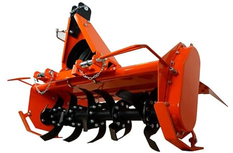 AGROTRACK ART120 Fraiseuse de sol hydraulique en acier orange 120 cm de largeur 135 kg