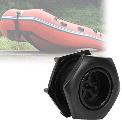 Ablassventil für Schlauchboote und Kajaks - Robustes PVC in Schwarz, idealer Ersatz für Fischerboote und Gummiboot-Zubehör