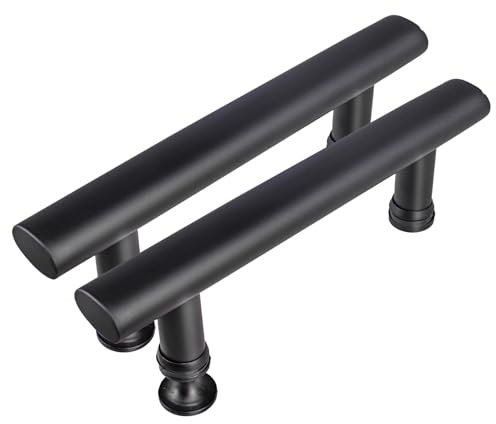 Cokritsm Glass Door Handle Black Stainless Steel Replacement Shower Door Handles 145mm Shower Pull Glass Door Handle Parts for Shower Door 2pack
