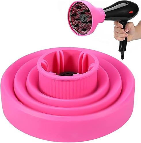 SQUADO - Diffusore Universale Pieghevole In Silicone Da Viaggio Per Phon Asciugacapelli