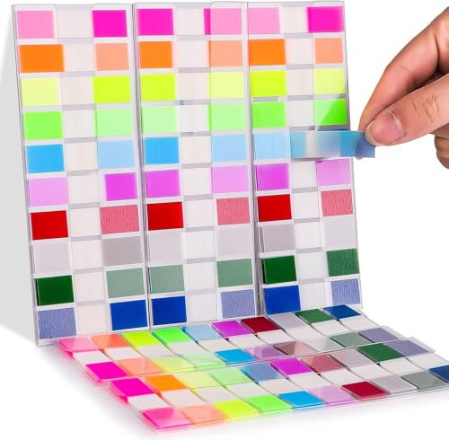 1000 Blätter Haftnotizen, Kleine Pastell Sticky Notes, Transparente Klebezettel, Page Marker & Haftmarker für Büro und Studium Must Haves für Bücherzubehör
