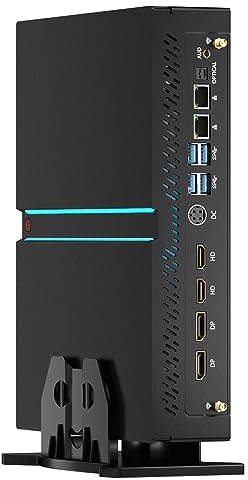 Mavsloly Mini Gaming PC, Core i9-14900F 24 Cores with RTX4060Ti Desktop Computer, 64G DDR5 RAM 2T PCIE 4.0 SSD, WiFi 6E, BT5.3, 2* HDMI/ 2* DP, 8K, Four Display, Optical, Dual LAN, Windows 11 Pro