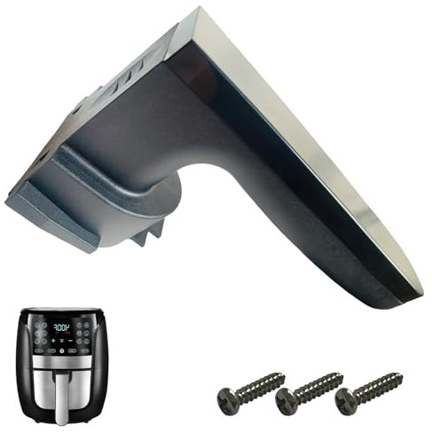 Nvkwca Manico di ricambio per friggitrice ad aria Gourmia GAF698 6QT, manico aggiornato per friggitrice ad aria Gourmia 6QT, design ergonomico, resistenza alle alte temperature, lavabile in