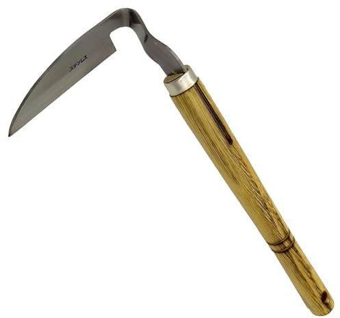 Niktule Jätsichel, Sichel-Gartengerät, Unkrautentferner zum Graben und Schneiden, Garten-Unkrautwerkzeug, Sensenschneider zum Bodenlockern, Kultivieren, Mähen