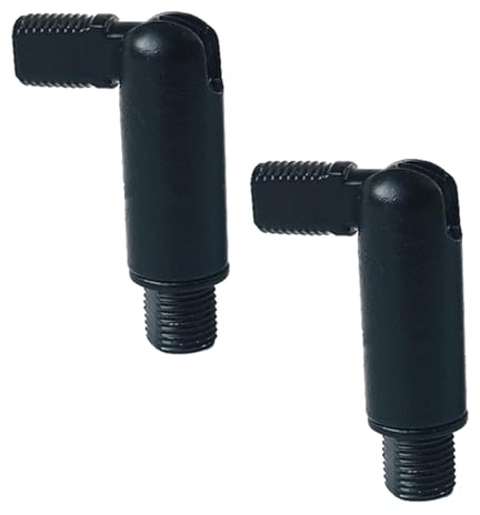 Pendelleuchte Adapter für schräge Decke, M10 Thread Connector 180 Grad schwenkbar Halterung Adapter für Kronleuchter Deckenleuchten (2er Pack - Schwarz)