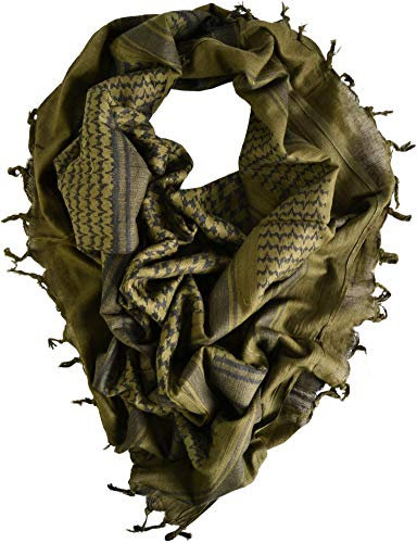 normani Original PLO Pali Shemagh Tuch Palistinenser Farbe Oliv/Schwarz
