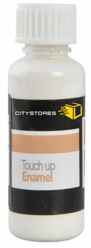 citystores® 25ml Enamel Touch Up Paint 15ml Easy and Quick Drying for Kitchen Appliances Bathroom Metal Radiator Fridge Shower Sink (White) 9580