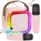 Kids Karaoke Machine 2 Microphones Gift for Girls: [Newest] Girl Birthday Present Ages 3-12 - Mini Karaoke Machine with Kids Microphones - Toy for 3-12 Year Old Children - Musical Electronic Games