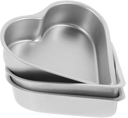 STOBAZA 3stücke Herzkuchenform Metall Geleeform Herzform Puddingform Kuchenform Backform Für Kleine Kuchen Puddingbecher Backzubehör