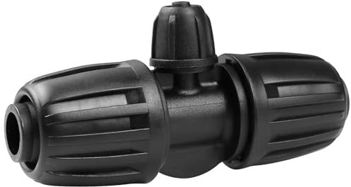 Gardrip Drip Irrigation Fittings for 1/2 Inch to 1/4 Inch Tubing Reducing Tee:1/2 (1/2 ID x 0.65 OD) to 1/4 Drip Line Anti-drop Locked Nut Barbed Reducer 3 Way Tee Connectors (12 Pack)