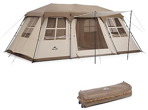 Naturehike Village 17.0 ㎡ Familienzelt Pop Up Zelt Hauszelt Camping Zelt Campingzelt für 4-6 Personen Großes Tunnelzelt mit 2000mm Wassersäule