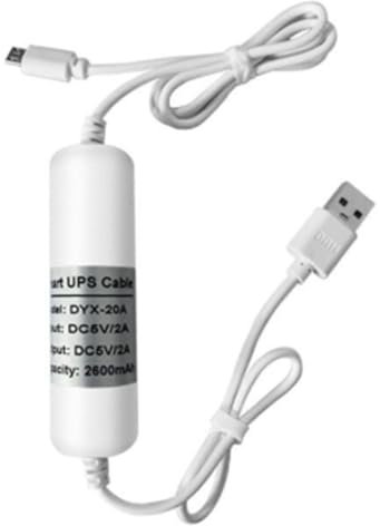 Ohulelks Mini UPS Batterie de Secours 5V Alimentation sans Interruption Batterie UPS Intégrée pour Routeur WiFi Caméra de Sécurité Adaptateur Secteur