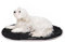United Pets Lazy Dog Mat - Niche Portable pour Chien Pliable, Matelas de Restaurant et de Voyage, Tapis de Niche léger, Noir Rose