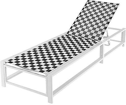 COSTWAY Sonnenliege mit Rollen, XXL Gartenliege mit Verstellbarer Rückenlehne, Terrassenliege bis 180 kg belastbar, Liegestuhl für Garten, Balkon, Terrasse