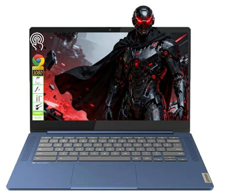 Lenovo IdeaPad Slim 3 Chromebook 14 FHD Touchscreen Laptop, MediaTek Kompanio 520, 4 GB RAM, 64 GB eMMC + 64 GB USB Flash Drive, economico per studenti, utenti quotidiani e semplici, Chrome OS, LE