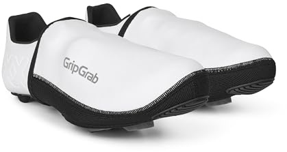 GripGrab PACR Winddichte Rennrad Zehen Überschuhe - Neopren Zehenkappen | Isolierendes Neopren, wasserabweisend - für schlanke, rennorientierte Rennradschuhe - Sohle verstärkt