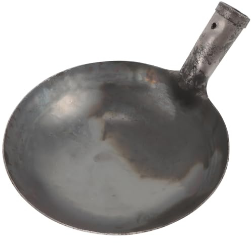 SEWACC Metall Mistschaufel mit Stiel Robuste Schöpfkelle 20cm für Schlamm und Abwasserreinigung Wiederverwendbare Reinigungsschaufel für BAU und Sanitär