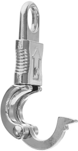 Edelstahl Panikhaken Anbindeseil, Panikhaken Karabinerhaken 102mm aus Zinklegierung mit Schnellverschluss für Reitzubehör und Paracord Robuster Pferde Sicherheitsclip für Outdoor Reittraining
