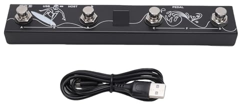Jeffergarden BT MIDI Controller a Pedale Controller Wireless Multifunzione per Tastiera a Pedale Processore di Effetti Sonori per Spettacoli Teatrali Home Studios