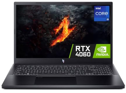 Acer Nitro V ANV15-51-91GP 15.6 Gaming Laptop | Intel Core i9-13900H | 16GB RAM | 512GB SSD | Nvidia GeForce RTX 4060 | Windows 11 Home | Black
