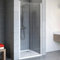 Schulte EP322004 01 500 Duschkabine Alexa Style 2.0 Pendeltür Nische, 80 x 192 cm, 5 mm Sicherheitsglas Klar hell fixil beschichtet, alunatur, Montage auf Duschwanne oder Fliese