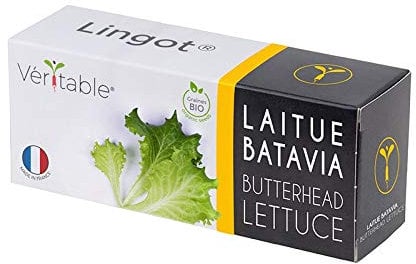 Lingot® Lattuga Batavia BIO - Compatibile con Orti Interni Véritable® ed Exky® - Ricarica pronta all'uso - Substrato con Semi Integrati