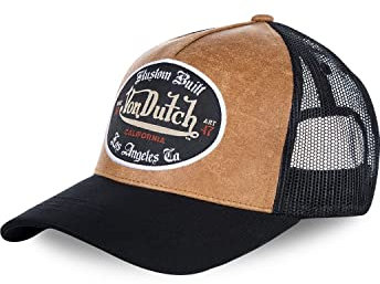 Von DUTCHCasquettes Hommes - VD/0/CAS1/GRLB, Marron, TU (taille unique)