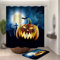 FANSU Duschvorhang Wasserdicht Anti-Schimmel Anti-Bakteriell, 3D Drucken 100% Polyester Bad Vorhang für Badzimmer mit C-Form Kunststoff Haken (Halloween 3,90x180cm)
